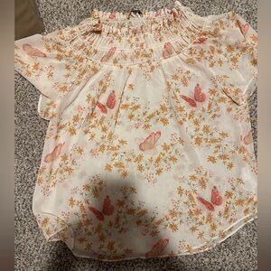 Madewell printed blouse. Size medium